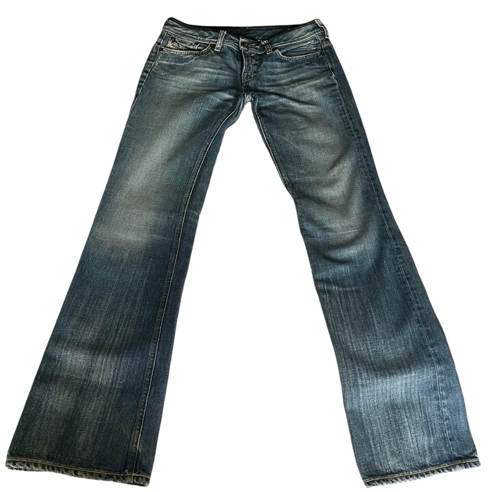 Women’s Vintage Diesel Industry Jeans With Leather Details